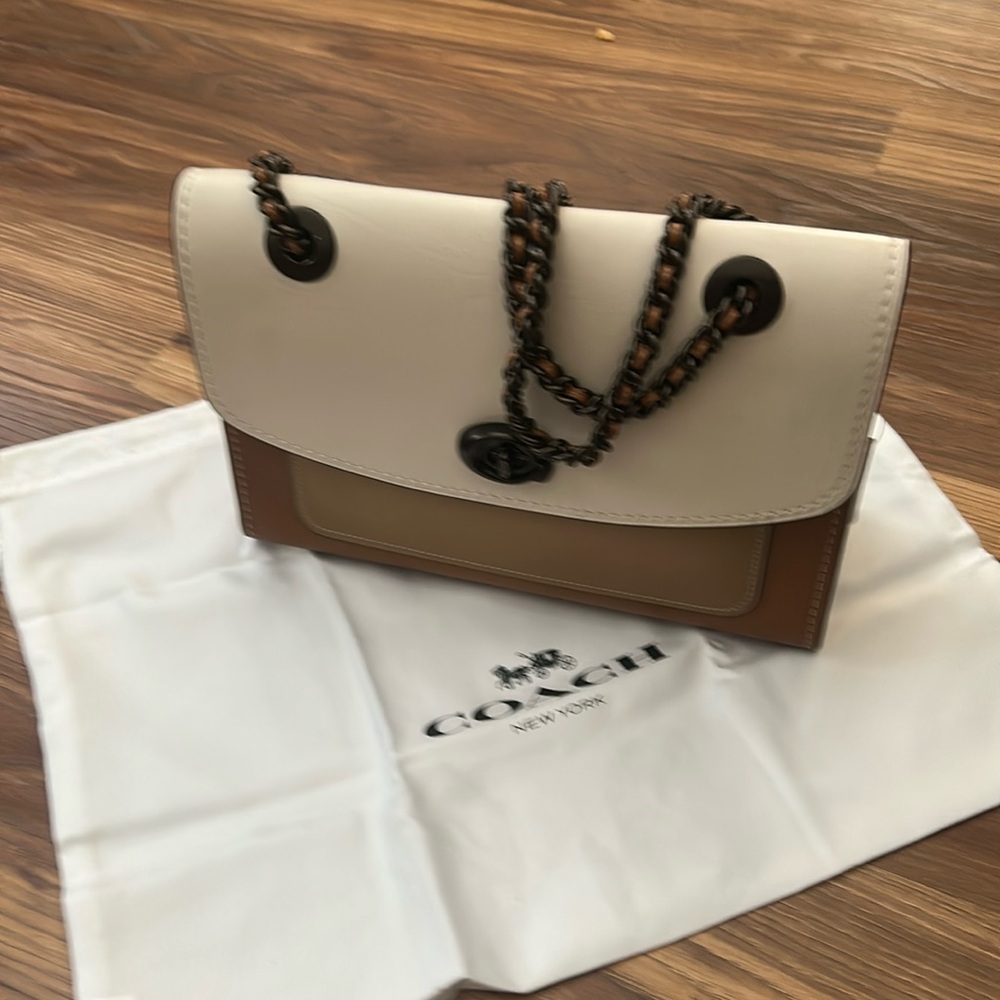 Coach Color Block Leather Bag - Picture 3 of 6